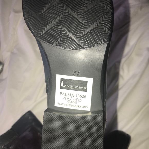 Genuine Leather Patchwork Bootie - Picture 2 of 2